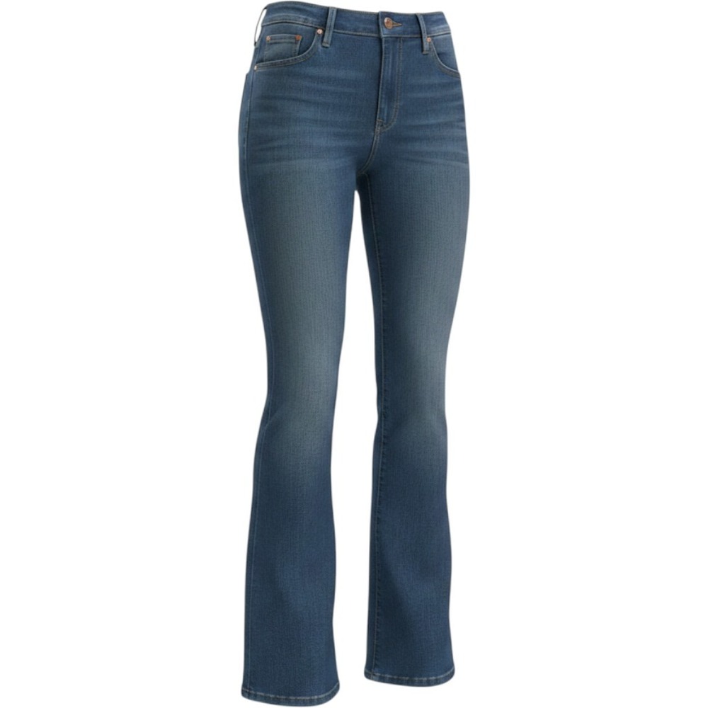 Levi 515 Boot Cut Jeans Womens 10 Medium Dark Wash Good Stretch Denim